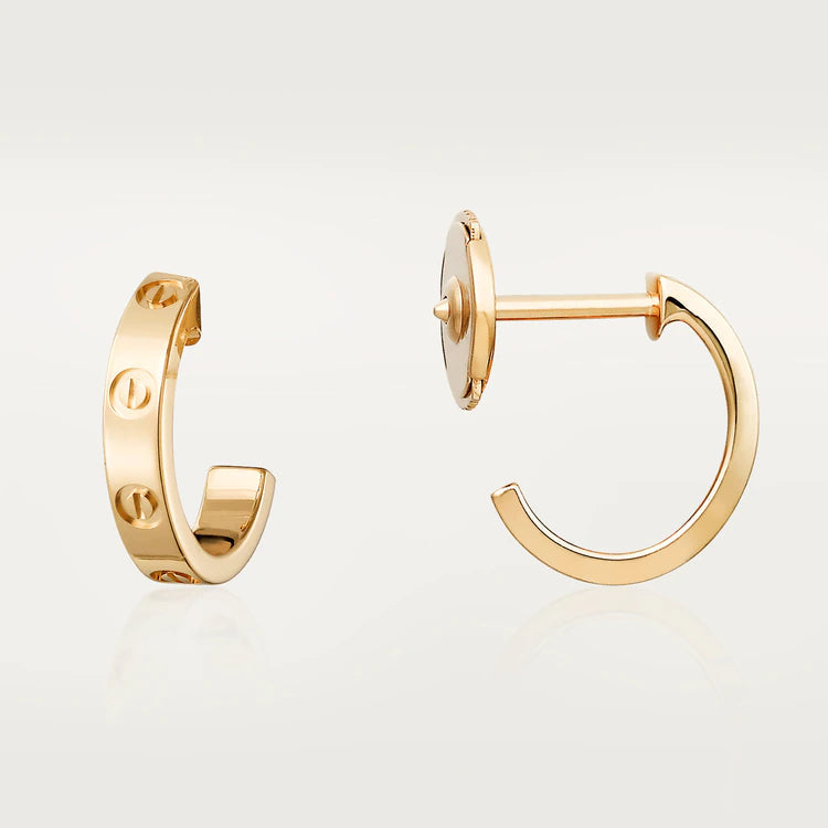[Luxora]LOVE EARRINGS 2.65MM PINK GOLD