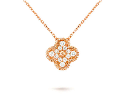 [Luxora]CLOVER 15MM SINGLE FLOWER NECKLACE COLLECTION