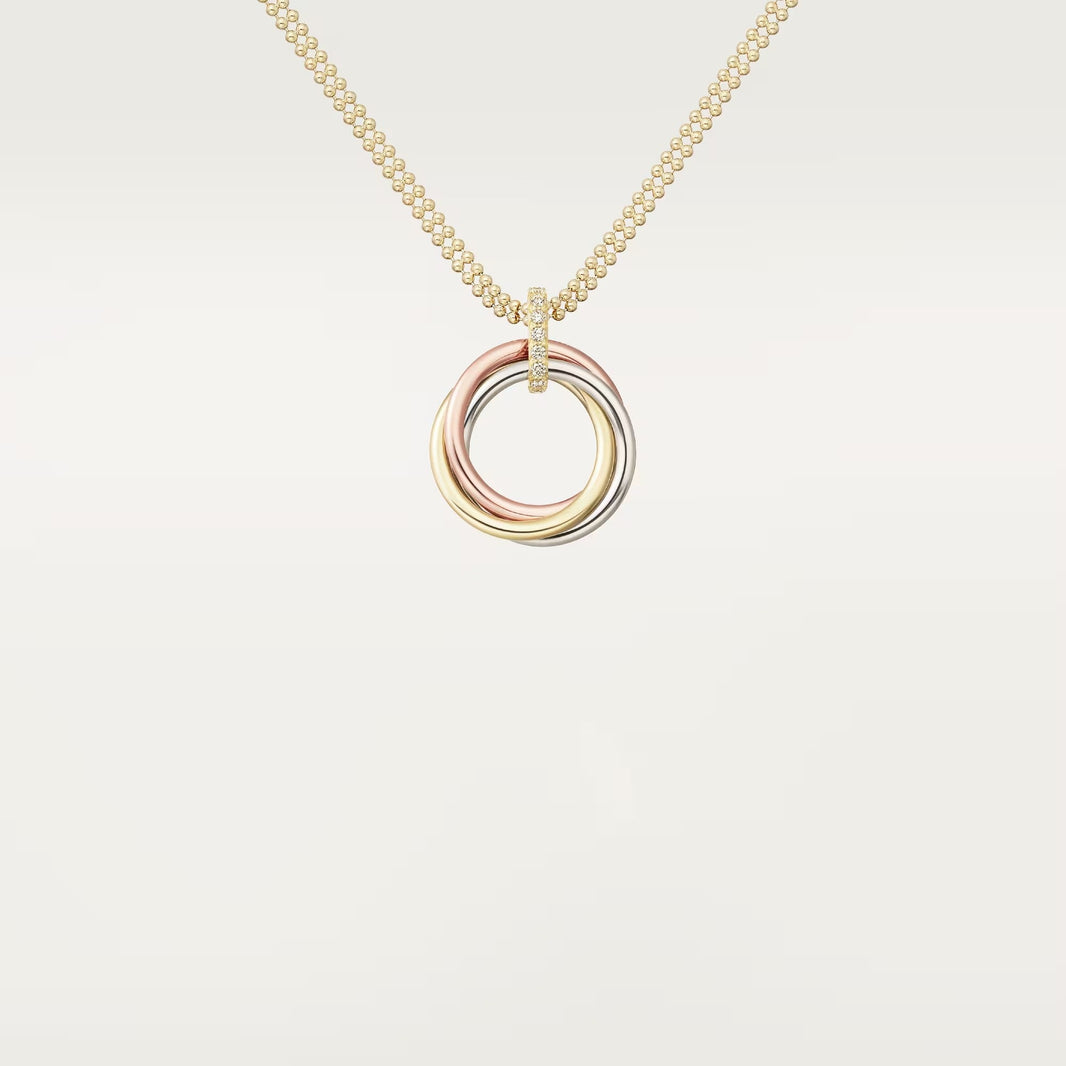 [Luxora]TRINITY MEDIUM  DIAMONDS NECKLACE