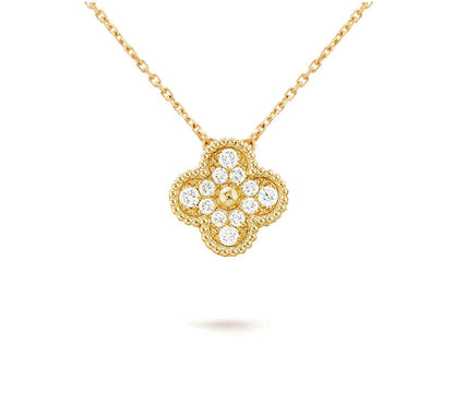 [Luxora]CLOVER 15MM SINGLE FLOWER NECKLACE COLLECTION