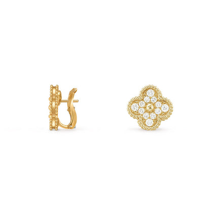 [Luxora]CLOVER 15MM MOP EARRINGS COLLECTION
