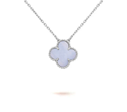 [Luxora]CLOVER 15MM NECKLACE SILVER COLLECTION