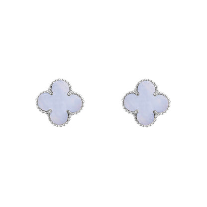 [Luxora]CLOVER SILVER 15MM EARRINGS COLLECTION