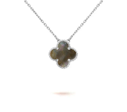 [Luxora]CLOVER 15MM NECKLACE SILVER COLLECTION