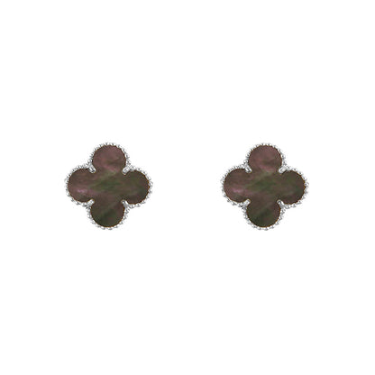 [Luxora]CLOVER SILVER 15MM EARRINGS COLLECTION