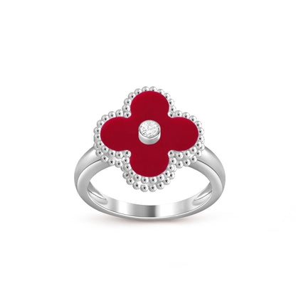 [Luxora]CLOVER SILVER DIOMND RING COLLECTION