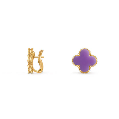 [Luxora]CLOVER 15MM MOP EARRINGS COLLECTION