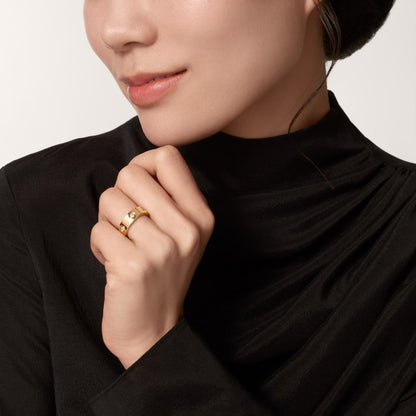[Luxora]LOVE 5.5MM 6 DIAMOND RING