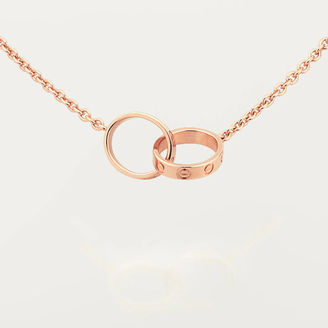 [Luxora]LOVE DOUBLE RING NECKLACE