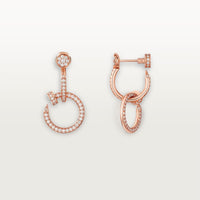 [Luxora]JUSTE FULL DIAMOND DOUBLE EARRINGS