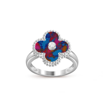 [Luxora]CLOVER SILVER DIOMND RING COLLECTION