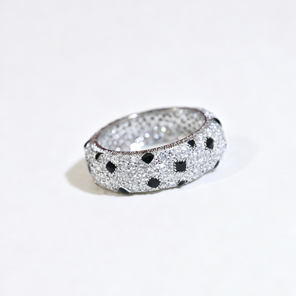 [Luxora]PANTHERE SPOTTED FULL DIAMOND RING