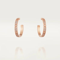 [Luxora]LOVE EARRINGS 3.6MM DIAMOND PAVED