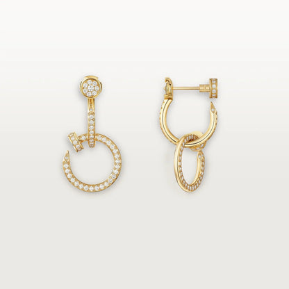 [Luxora]JUSTE FULL DIAMOND DOUBLE EARRINGS