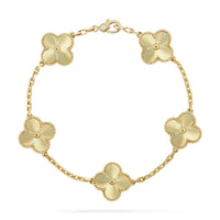 [Luxora]CLOVER 5 FLOWERS LASER BRACELET