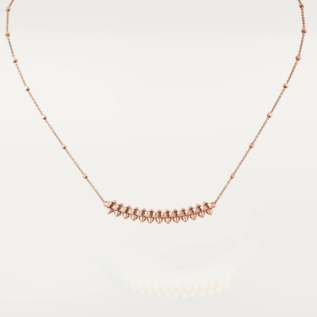 [Luxora]CLASH PINK GOLD NECKLACE