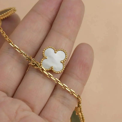 [Luxora]LUCKY SPRING 5 MOTIF GOLD BRACELET