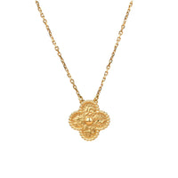 [Luxora]CLOVER 15MM  BRONZING NECKLACE