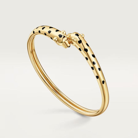 [Luxora]PANTHERE DOUBLE HEADED OPEN BRACELET