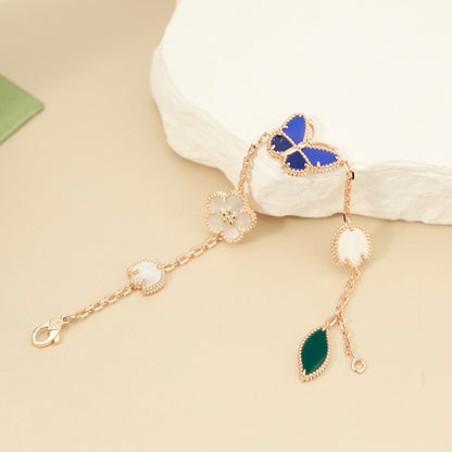 [Luxora]LUCKY SPRING BUTTERFLY 5 MOTIF BRACELET
