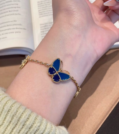 [Luxora]LUCKY SPRING BUTTERFLY 5 MOTIF BRACELET