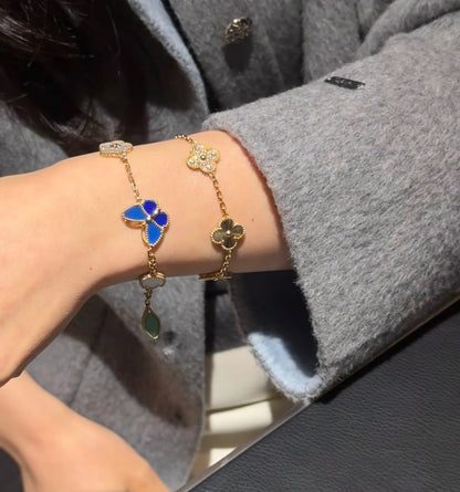 [Luxora]LUCKY SPRING BUTTERFLY 5 MOTIF BRACELET