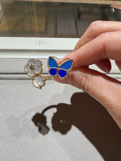 [Luxora]LUCKY SPRING BUTTERFLY OPEN-FACE RINGS