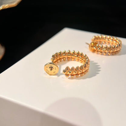 [Luxora]CLASH SMALL HOOP EARRINGS