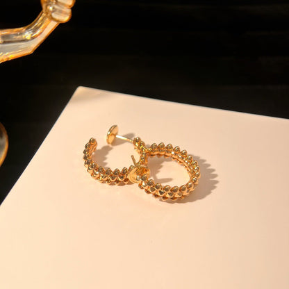 [Luxora]CLASH SMALL HOOP EARRINGS