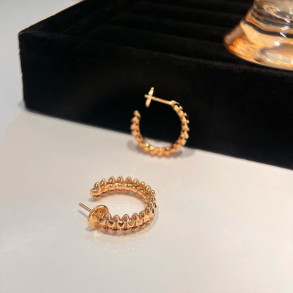 [Luxora]CLASH SMALL HOOP EARRINGS