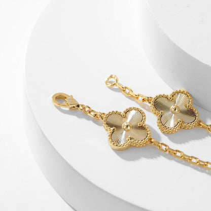 [Luxora]CLOVER 10 MOTIFS LASER NECKLACE