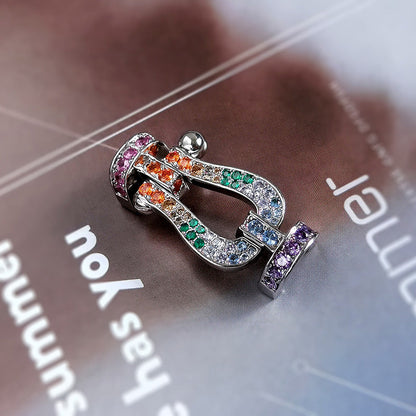 [Luxora]FORCE LARGE HORSESHOE CLASP  METAL BRACELET