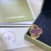[Luxora]CLOVER  PURPLE VIOLET RING