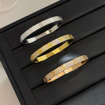 [Loxura] LOVE BRACELET 6.1MM DIAMOND-PAVED