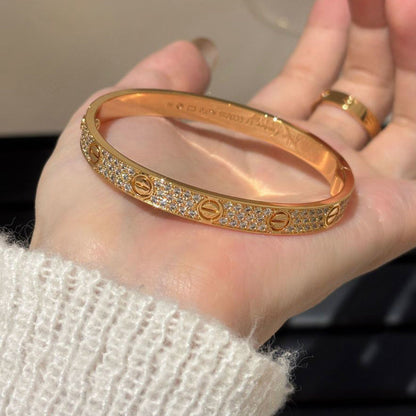 [Loxura] LOVE BRACELET 6.1MM DIAMOND-PAVED