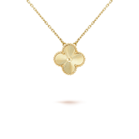 [Luxora]CLOVER 15MM LASER NECKLACE