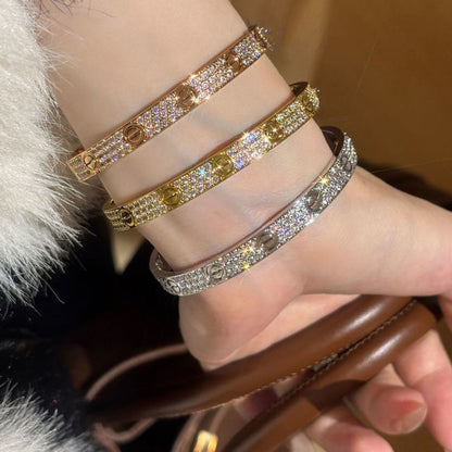 [Loxura] LOVE BRACELET 6.1MM DIAMOND-PAVED