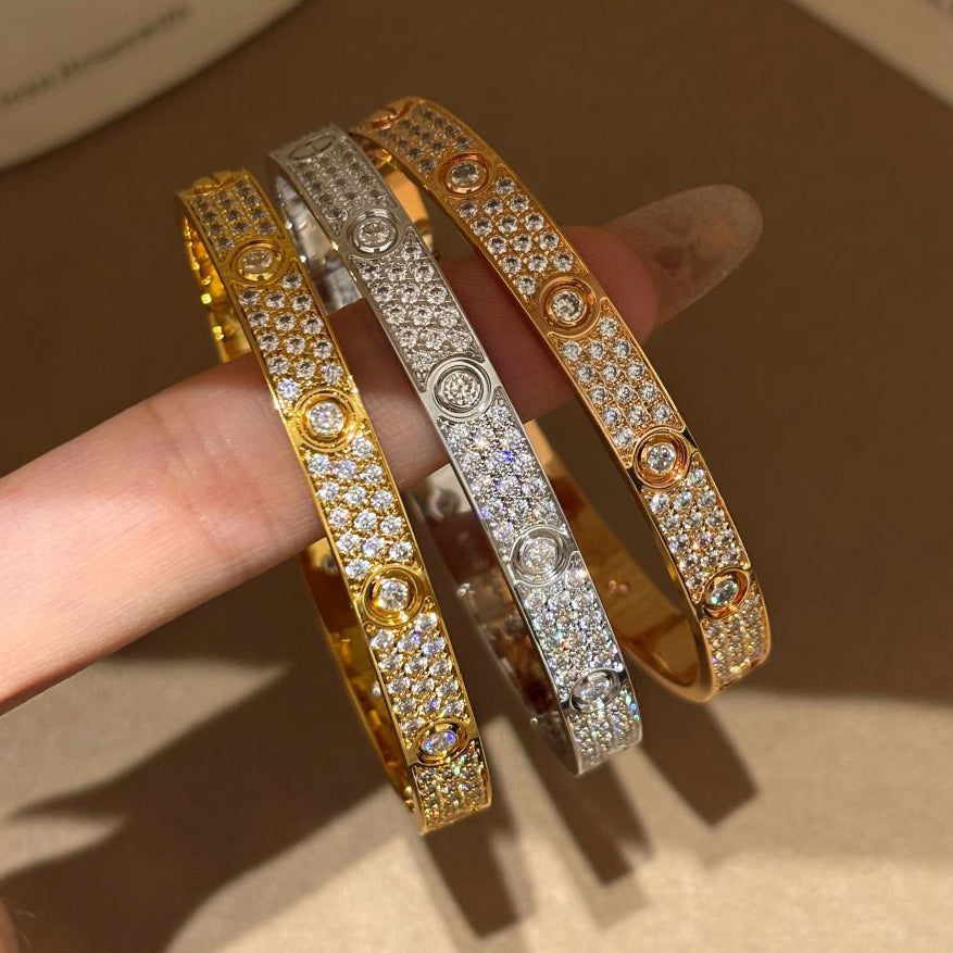 [Luxora]LOVE BRACELET 6.1MM DIAMOND-PAVED 10 BIG DIAMONDS