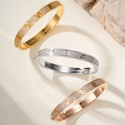 [Loxura] LOVE BRACELET 6.1MM DIAMOND-PAVED