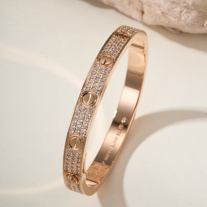 [Loxura] LOVE BRACELET 6.1MM DIAMOND-PAVED