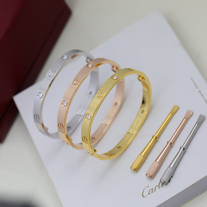 [Luxora]LOVE BRACELET 6.1MM 4 DIAMONDS