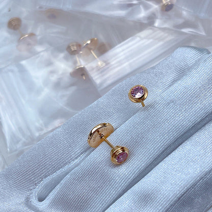 [Luxora]DAMOUR PING DIAMOND EARRINGS