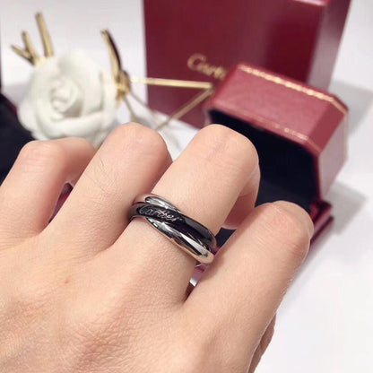 [Luxora]TRINITY 3.2MM RING BLACK CERAMIC