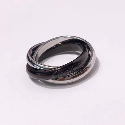 [Luxora]TRINITY 3.2MM RING BLACK CERAMIC