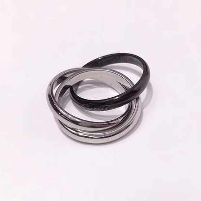 [Luxora]TRINITY 3.2MM RING BLACK CERAMIC