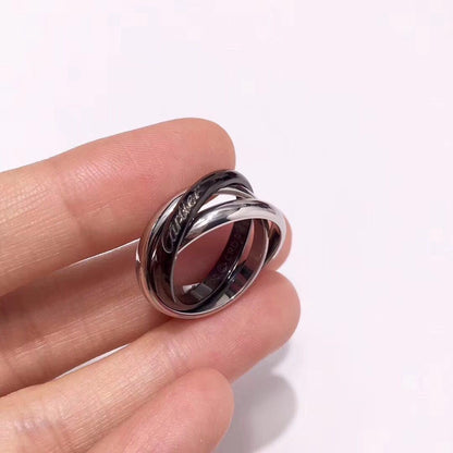 [Luxora]TRINITY 3.2MM RING BLACK CERAMIC