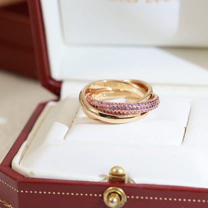 [Luxora]TRINITY 3.2MM RING PINK DIAMOND