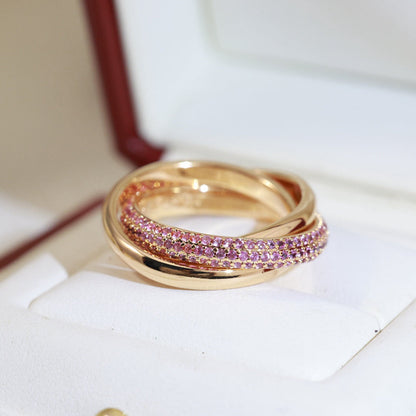 [Luxora]TRINITY 3.2MM RING PINK DIAMOND