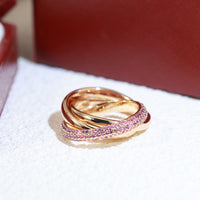 [Luxora]TRINITY 3.2MM RING PINK DIAMOND