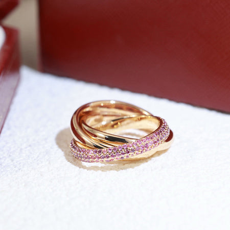 [Luxora]TRINITY 3.2MM RING PINK DIAMOND